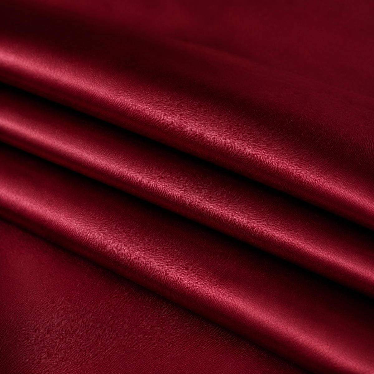 Cotton Satin Stripe Bedsheet — Mahroon