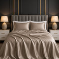 Mulberry Silk Bedsheet Set in Beige