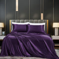 Cotton Satin Stripe Bedsheet - Indigo