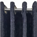 ZOQ Linen Jacquard Curtain Charcoal Black