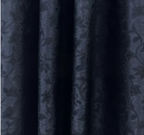 ZOQ Linen Jacquard Curtain Charcoal Black fabric texture