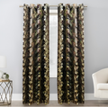 ZOQ Linen Printed Velvet Curtain Mauve Paisley Floral