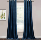 ZOQ Linen Velvet Curtain Navy Blue