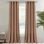 ZOQ Linen Velvet Curtain Terracotta