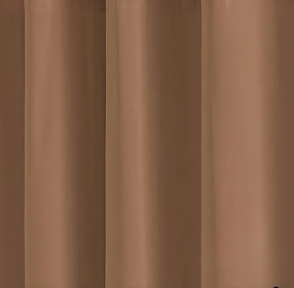 ZOQ Linen Velvet Curtain Terracotta fabric texture
