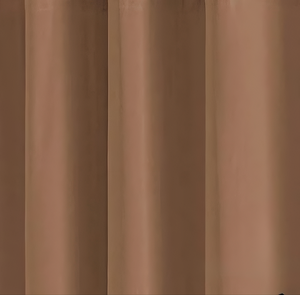ZOQ Linen Velvet Curtain Terracotta fabric texture