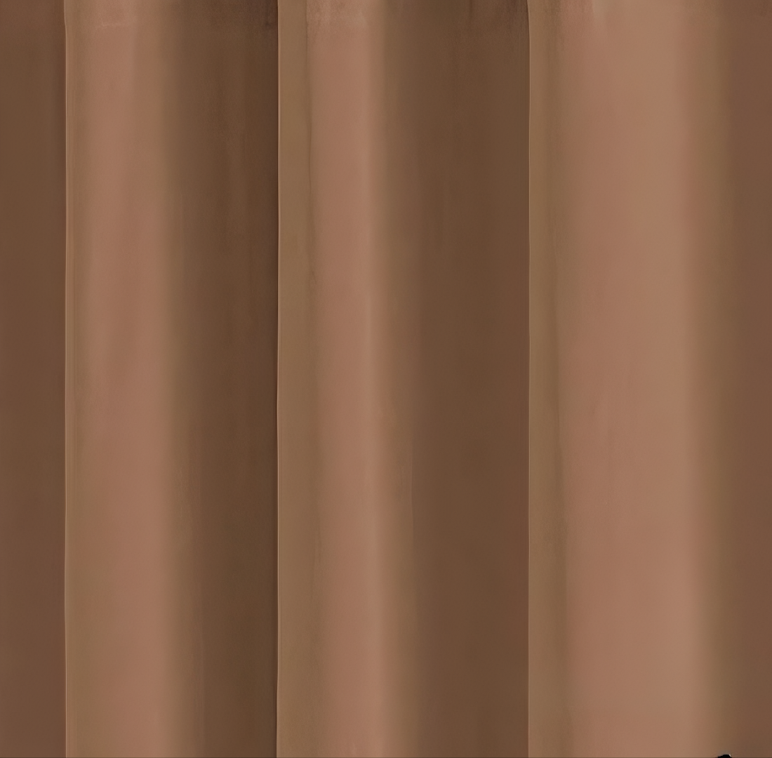 ZOQ Linen Velvet Curtain Terracotta fabric texture