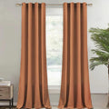 ZOQ Linen Velvet Curtain Burnt Orange
