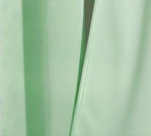 ZOQ Linen Velvet Curtain Mint Green fabric texture