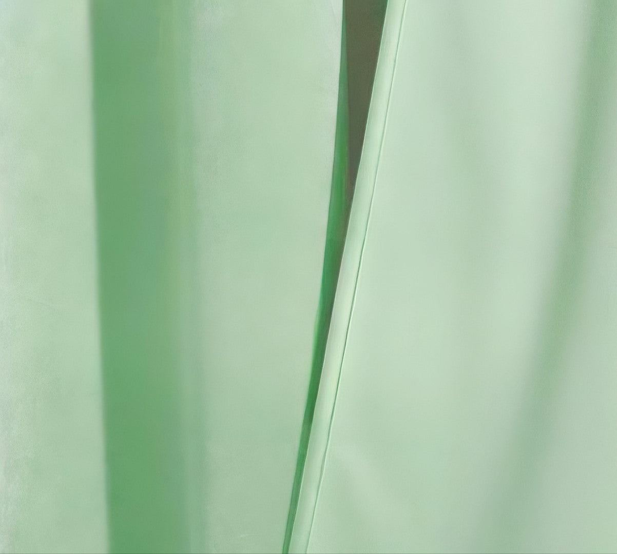ZOQ Linen Velvet Curtain Mint Green fabric texture