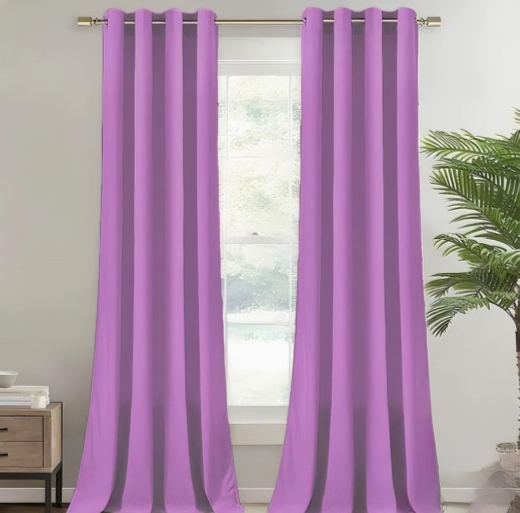 ZOQ Linen Velvet Curtain Orchid Purple